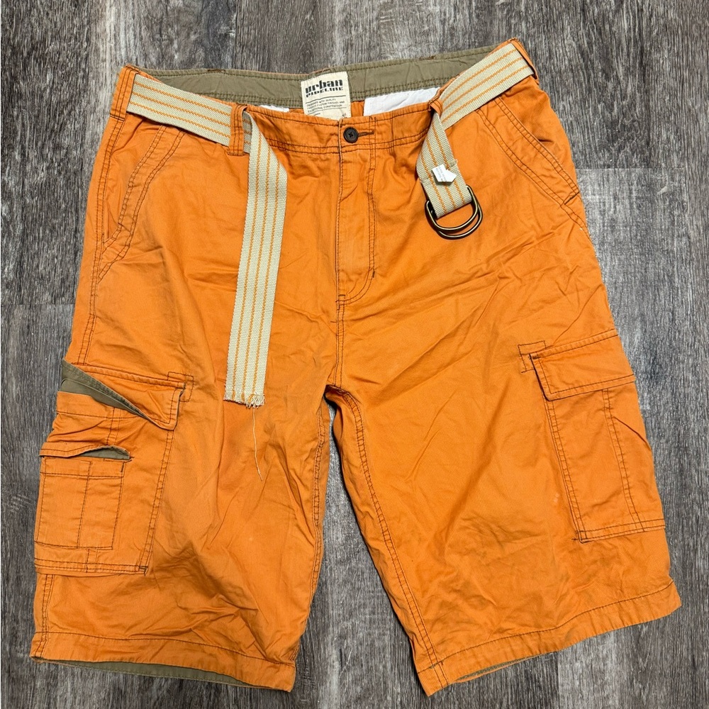 Worn 1x Urban Pipeline Orange Rusted Shorts size 40